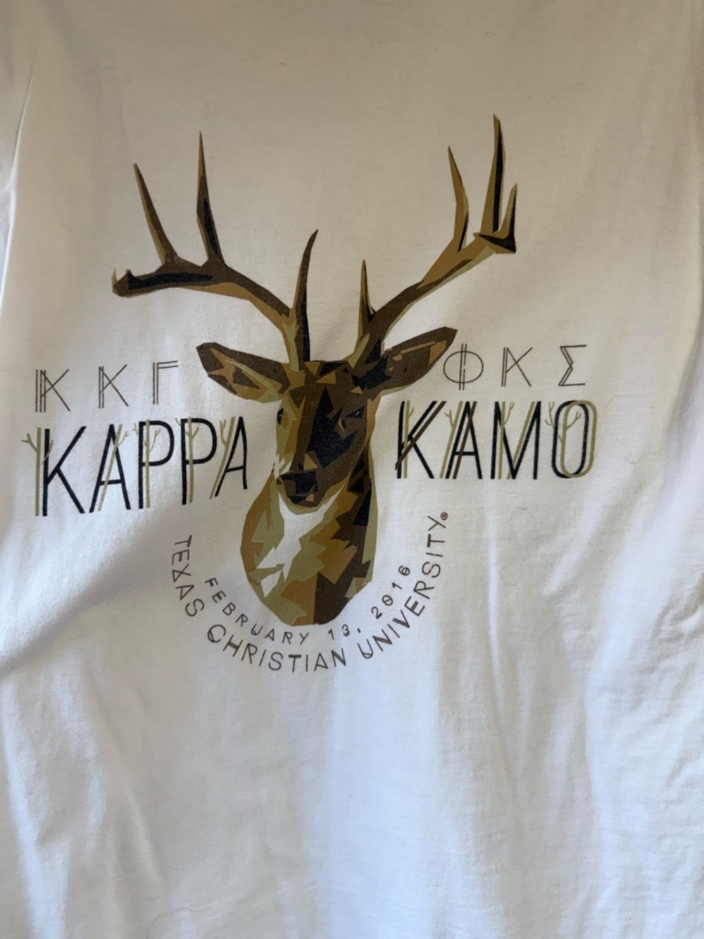 Kappa Kappa Gamma TCU Comfort Colors White T-Shirt